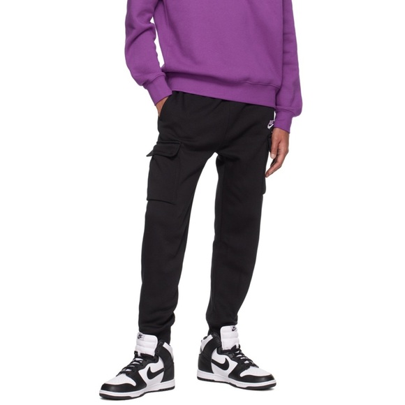 NIKE Black & White Dunk Hi Retro Sneakers (Size 12) - Picture 2 of 12